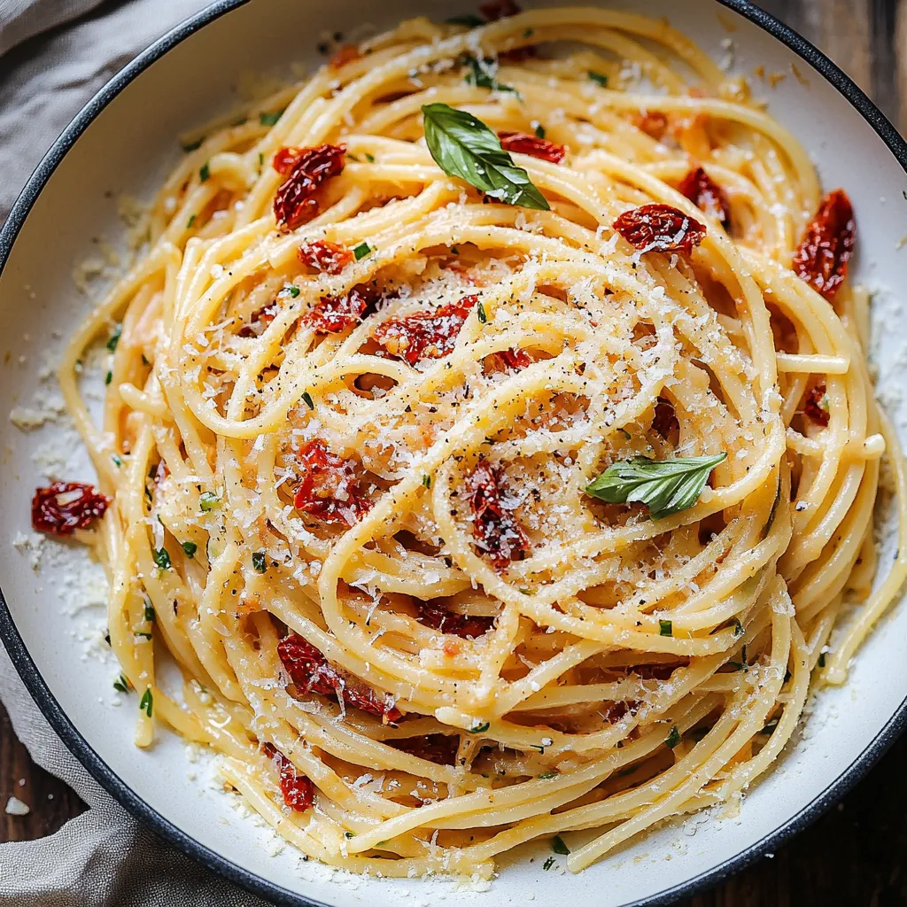 Delicious One-Pan Sun-dried Tomato Pasta