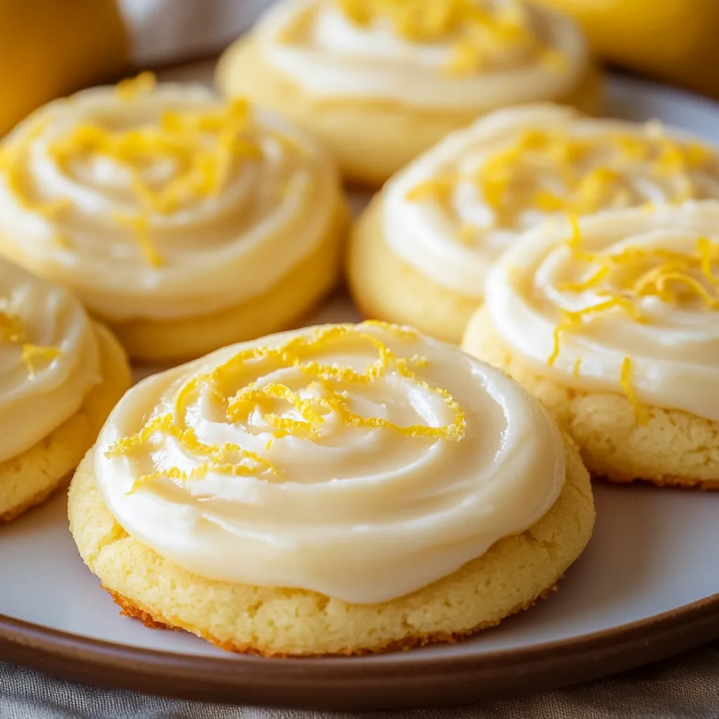 Easy Zesty Lemon Frosted Cookies