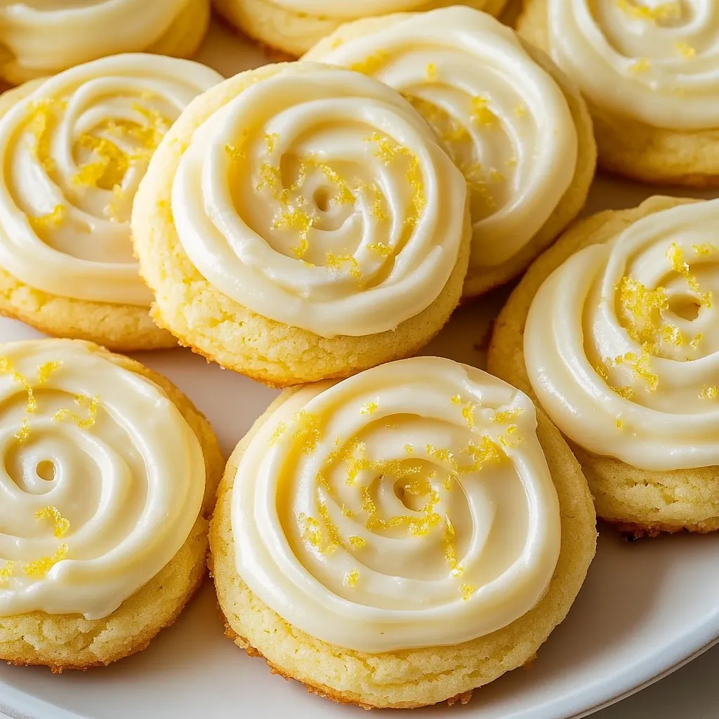 Delicious Zesty Lemon Frosted Cookies