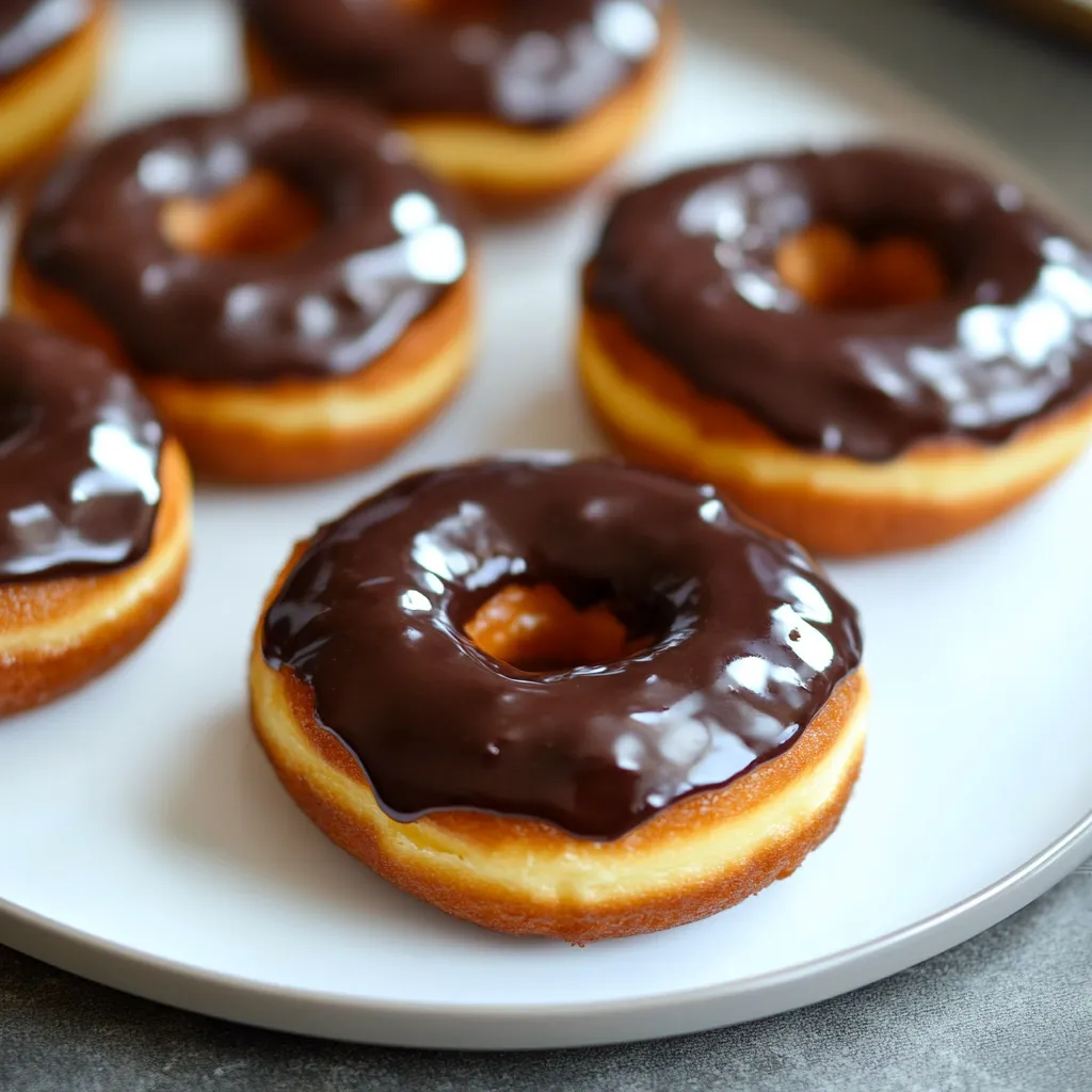 Easy Chocolate Buttermilk Baked Donuts