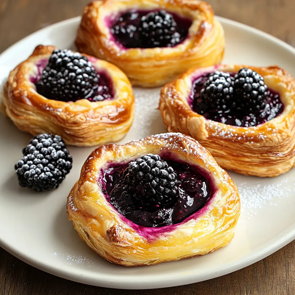 Easy Blackberry Cream Cheese Danish