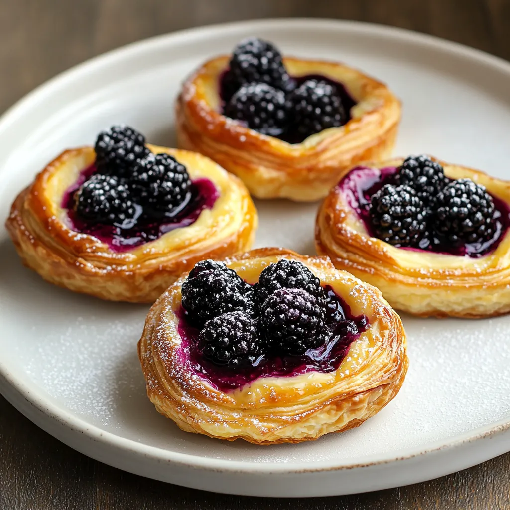 Delicious Blackberry Cream Cheese Danish