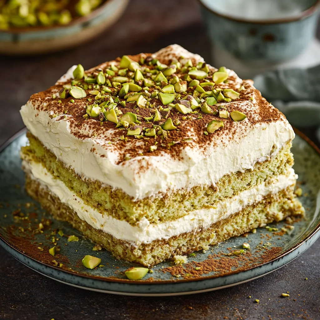 Easy Pistachio Tiramisu