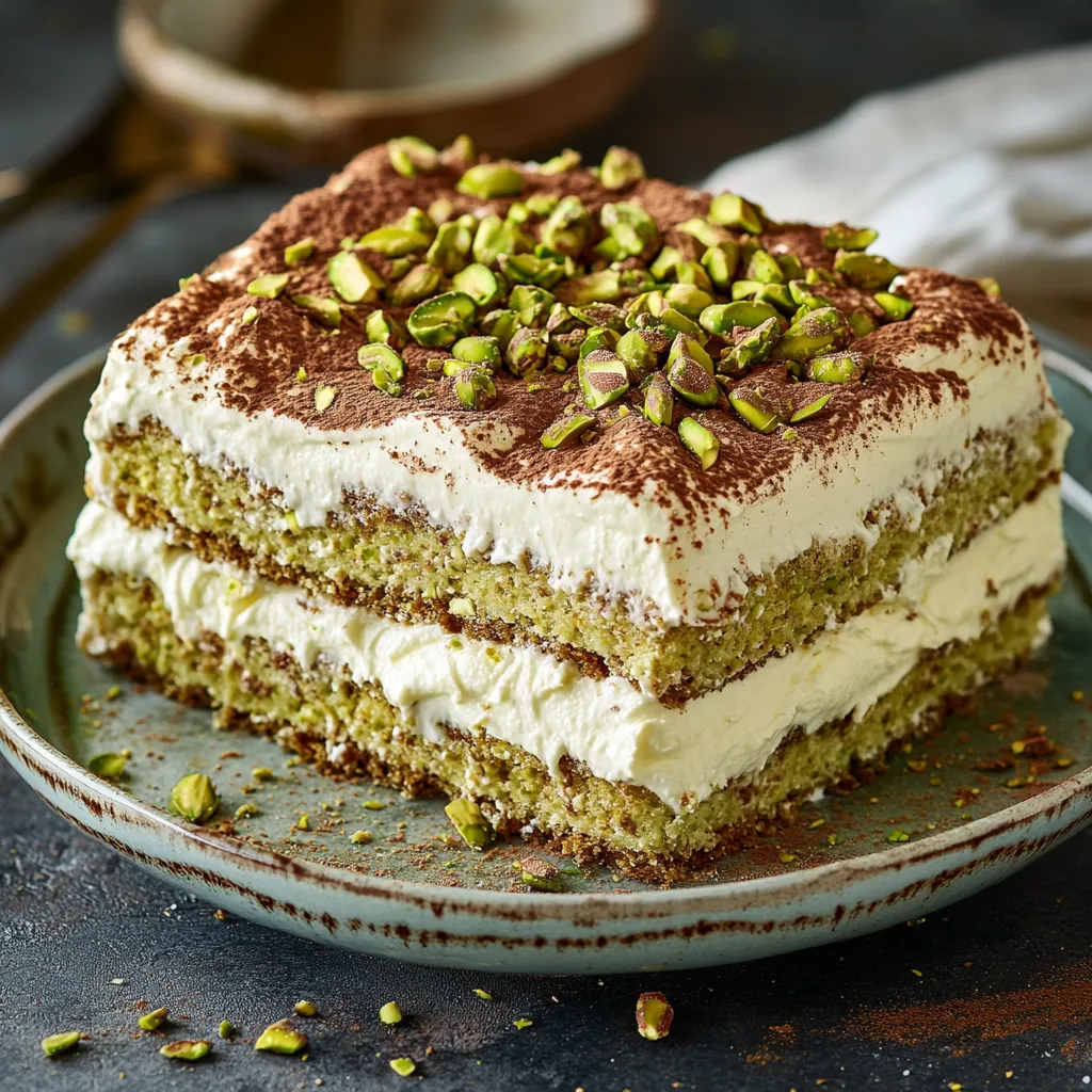 Delicious Pistachio Tiramisu