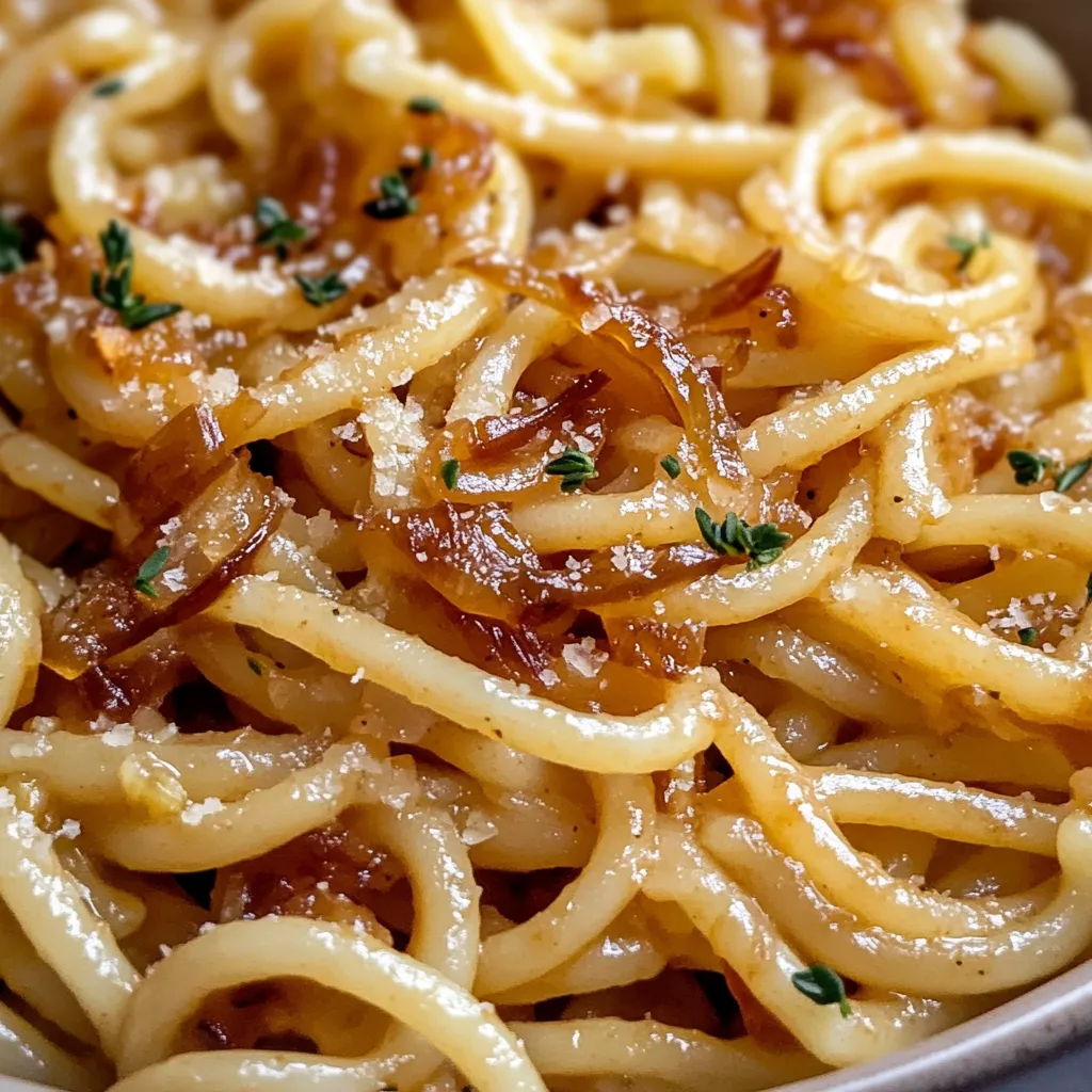 Simple Caramelized Onion Pasta
