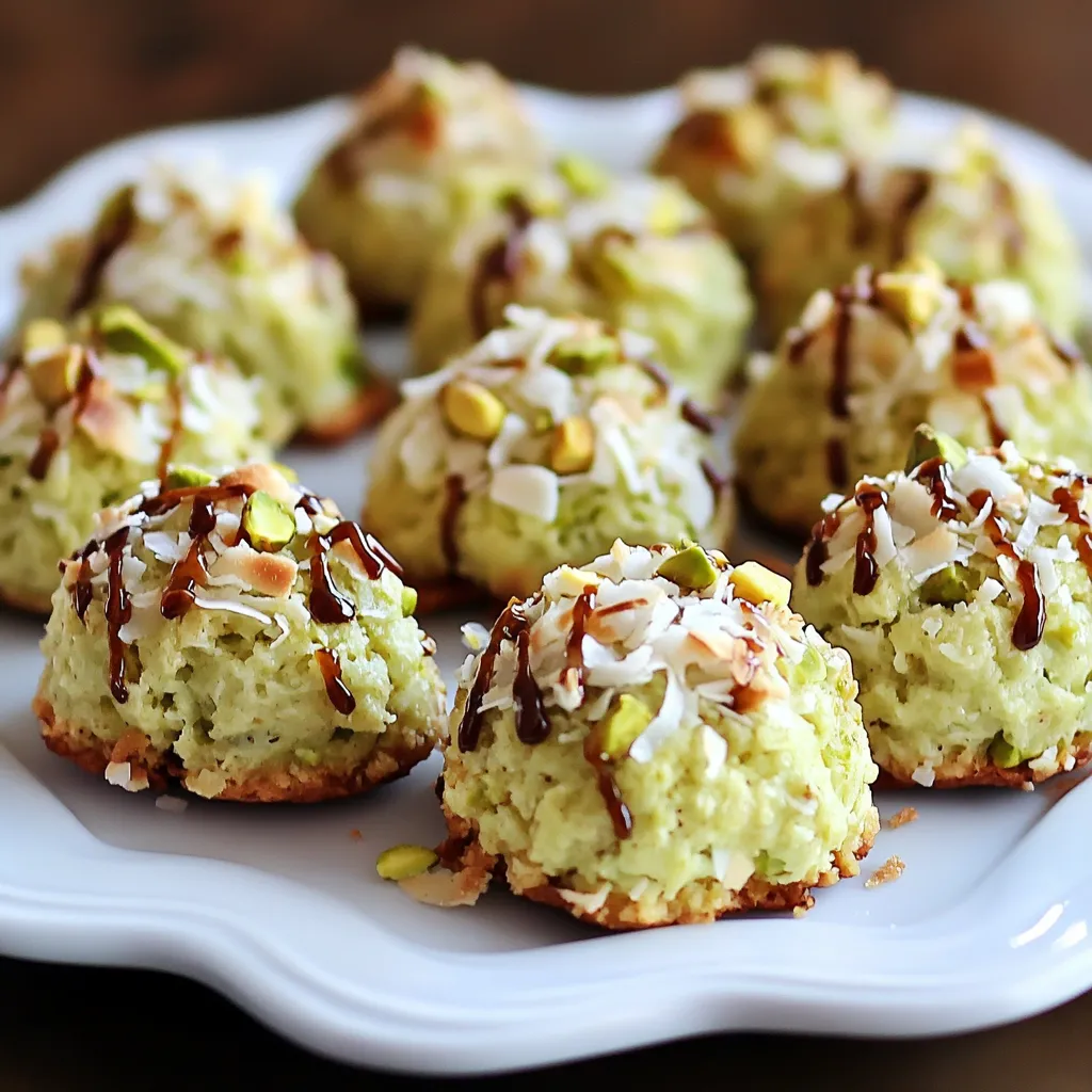 Easy Pistachio Coconut Macaroons