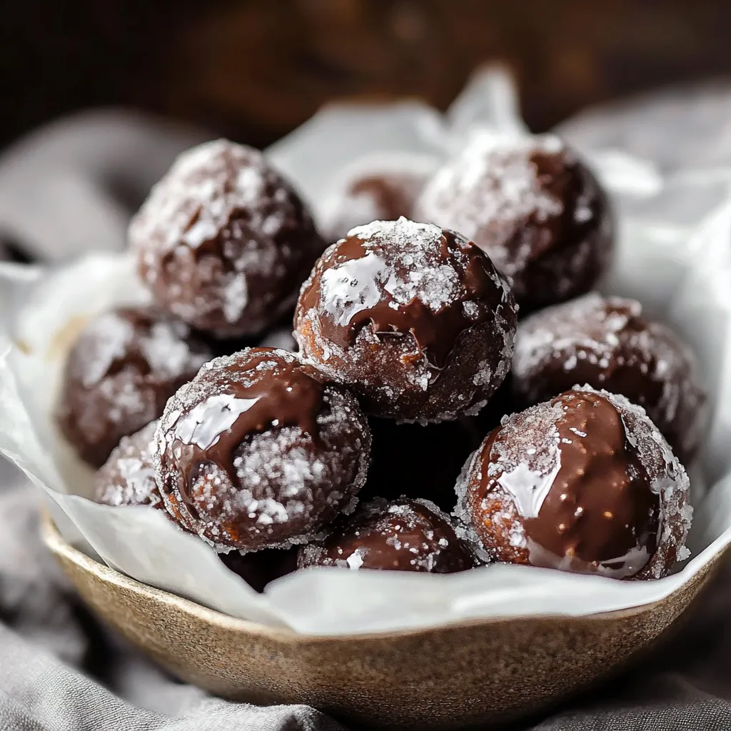 Delicious Glazed Chocolate Donut Holes