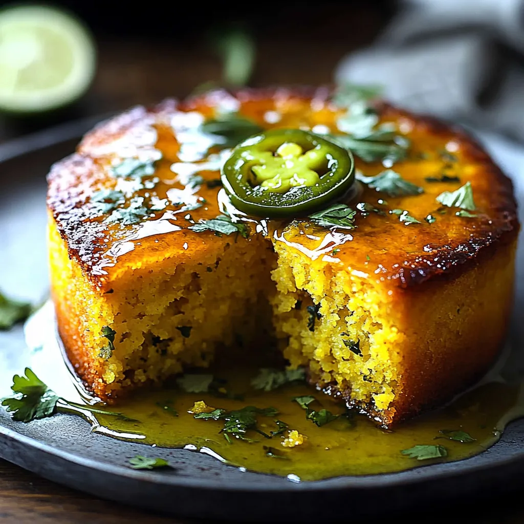 Delicious Jalapeño Cornbread with Lime Honey Glaze