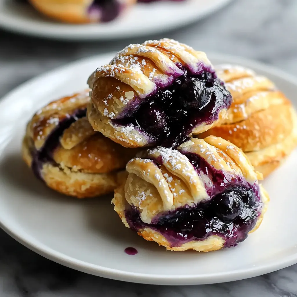 4 Ingredient Blueberry Pie Bombs