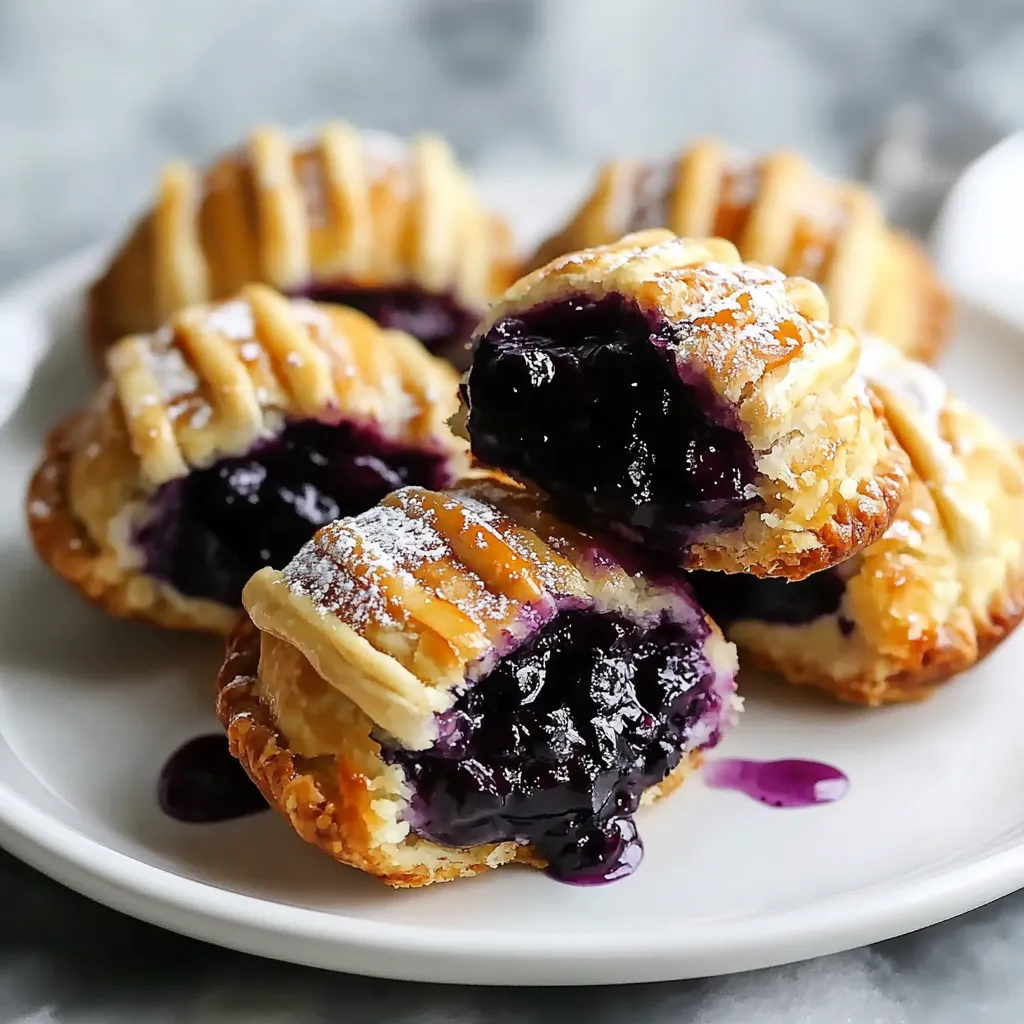 Easy 4 Ingredient Blueberry Pie Bombs