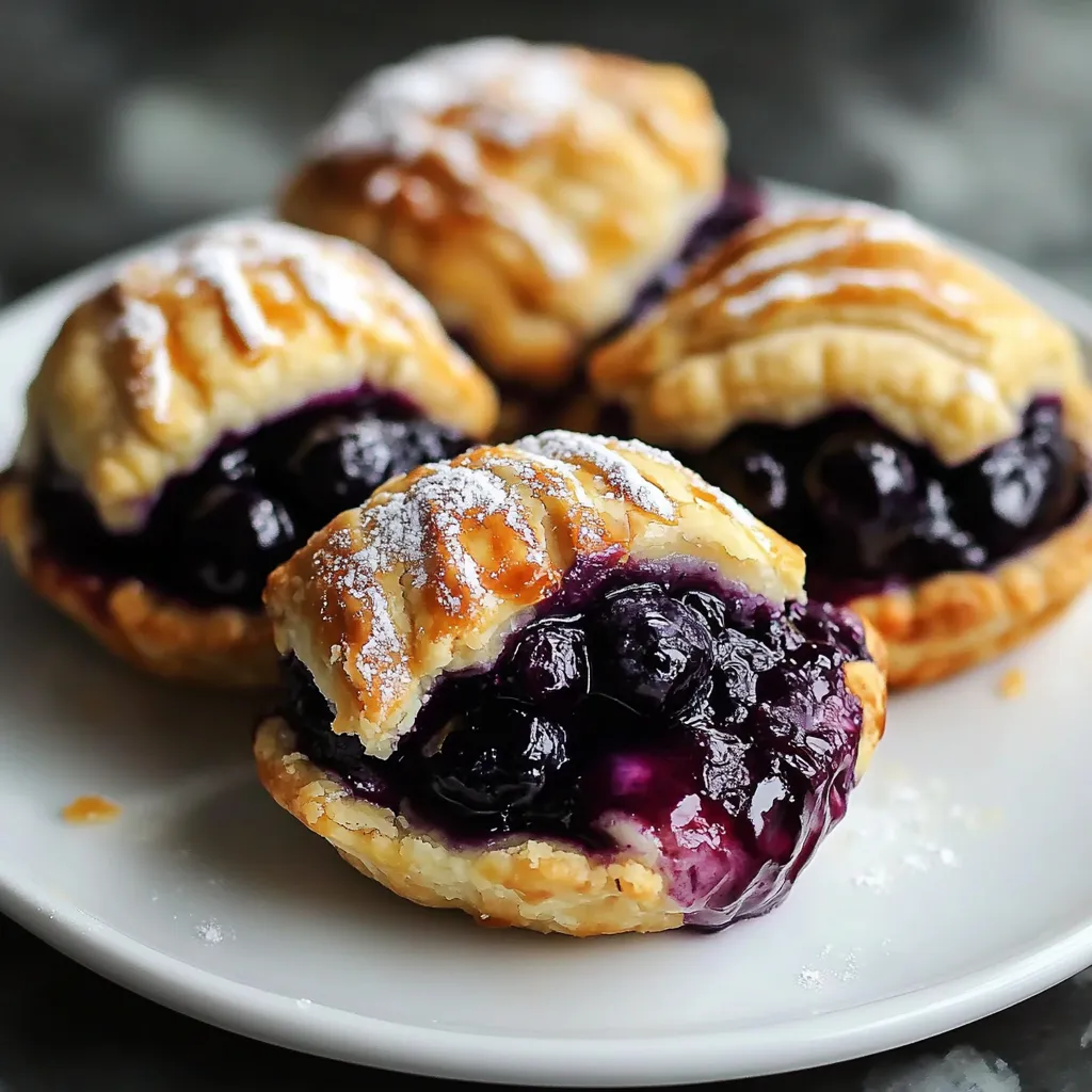 Delicious 4 Ingredient Blueberry Pie Bombs