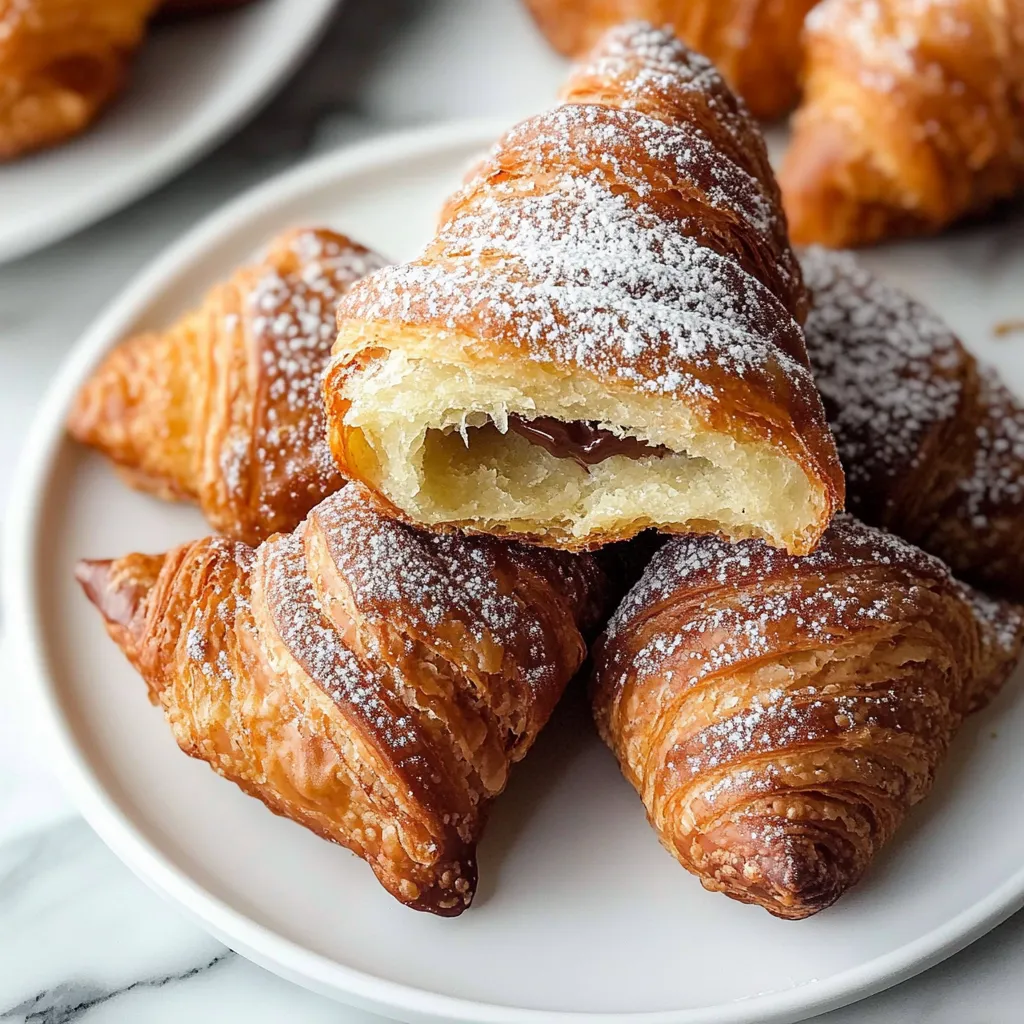 Easy Fried Croissant Beignets