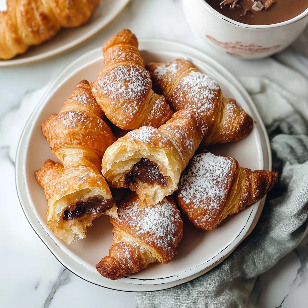 Yummy Fried Croissant Beignets