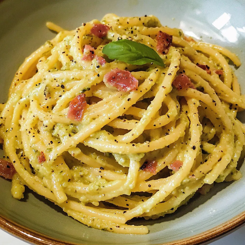 Easy Avocado Carbonara