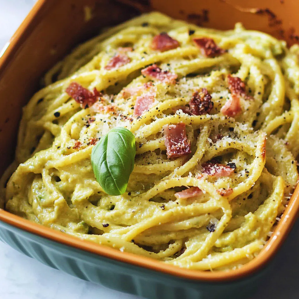 Yummy Avocado Carbonara