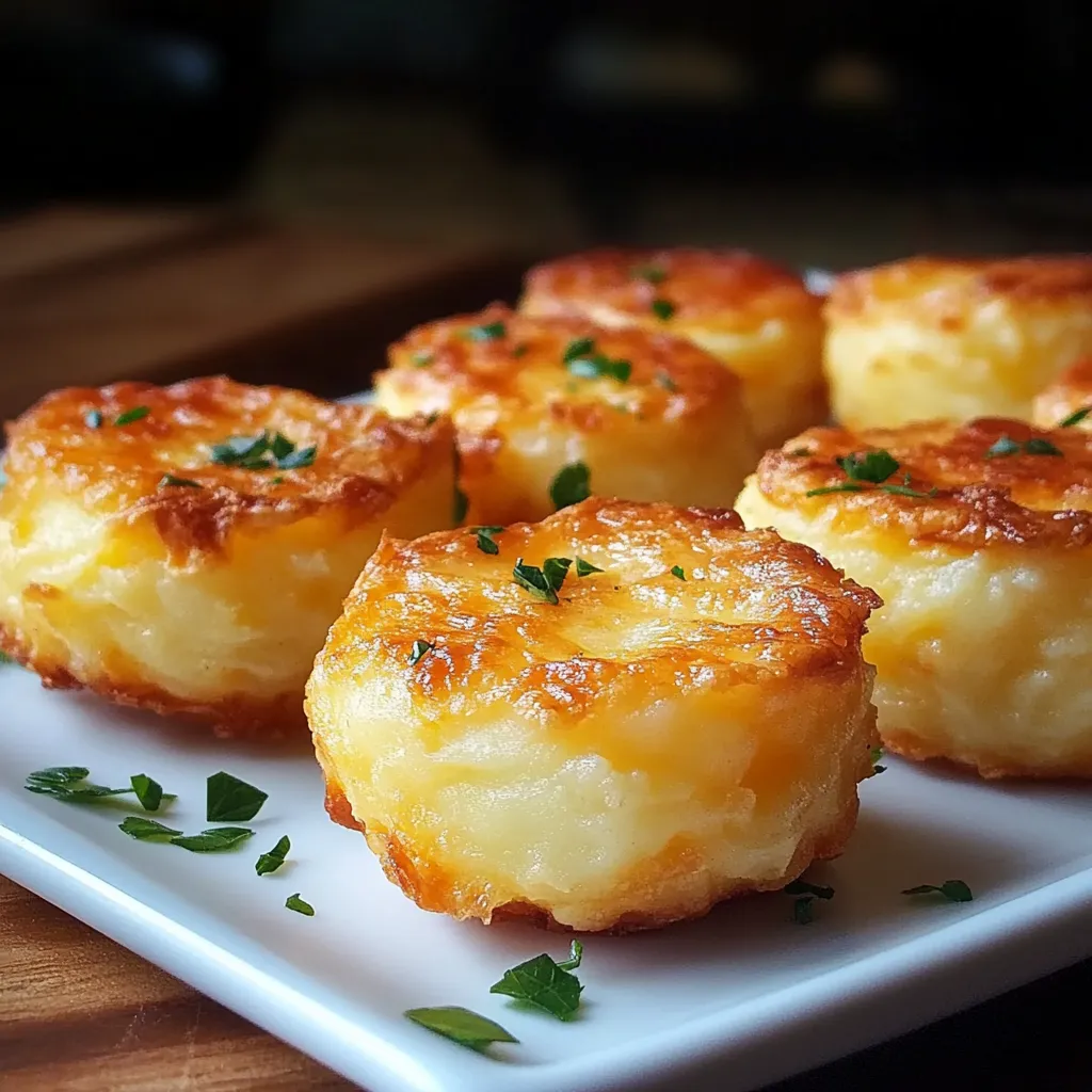 Easy Cheesy Mashed Potato Bites