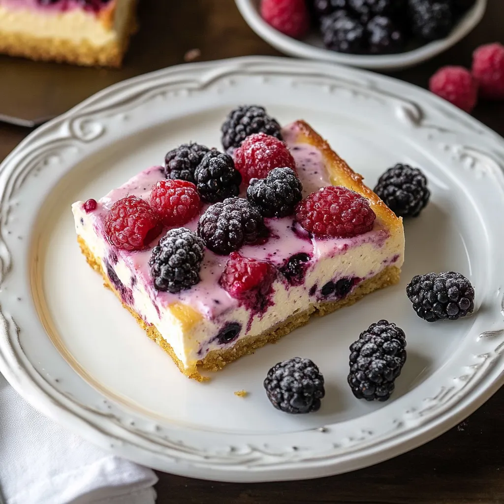 Easy Berry Baked Yogurt