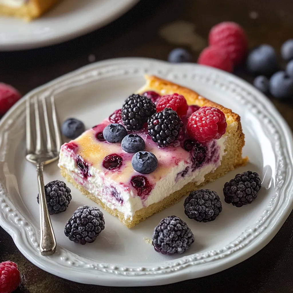 Yummy Berry Baked Yogurt