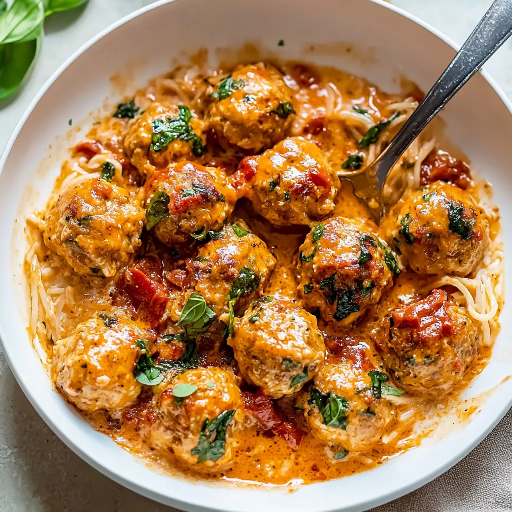 Easy Marry Me Chicken Meatballs