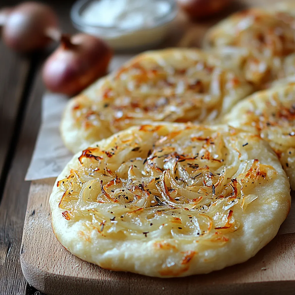 Cebularz Lubelski (Polish Onion Flatbread) Dish