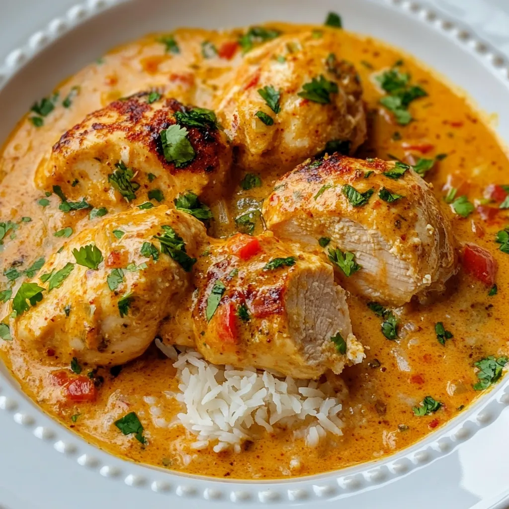 Delicious Spicy Brazilian Coconut Chicken Platter
