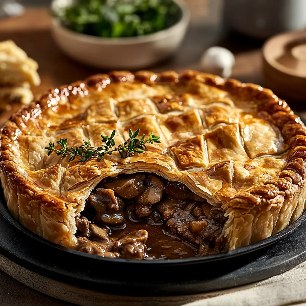Classic Beef and Mushroom Pie