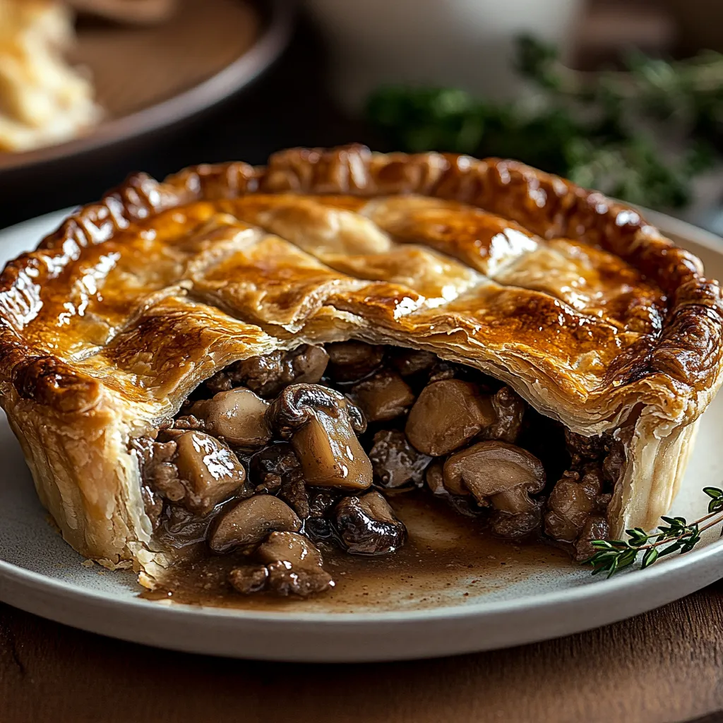 Easy Classic Beef and Mushroom Pie