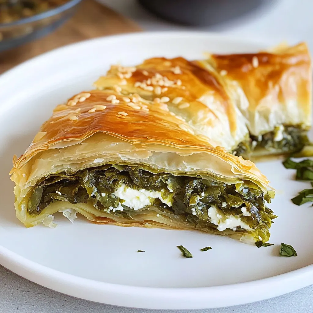 Yummy Flaky Spanakopita Spiral