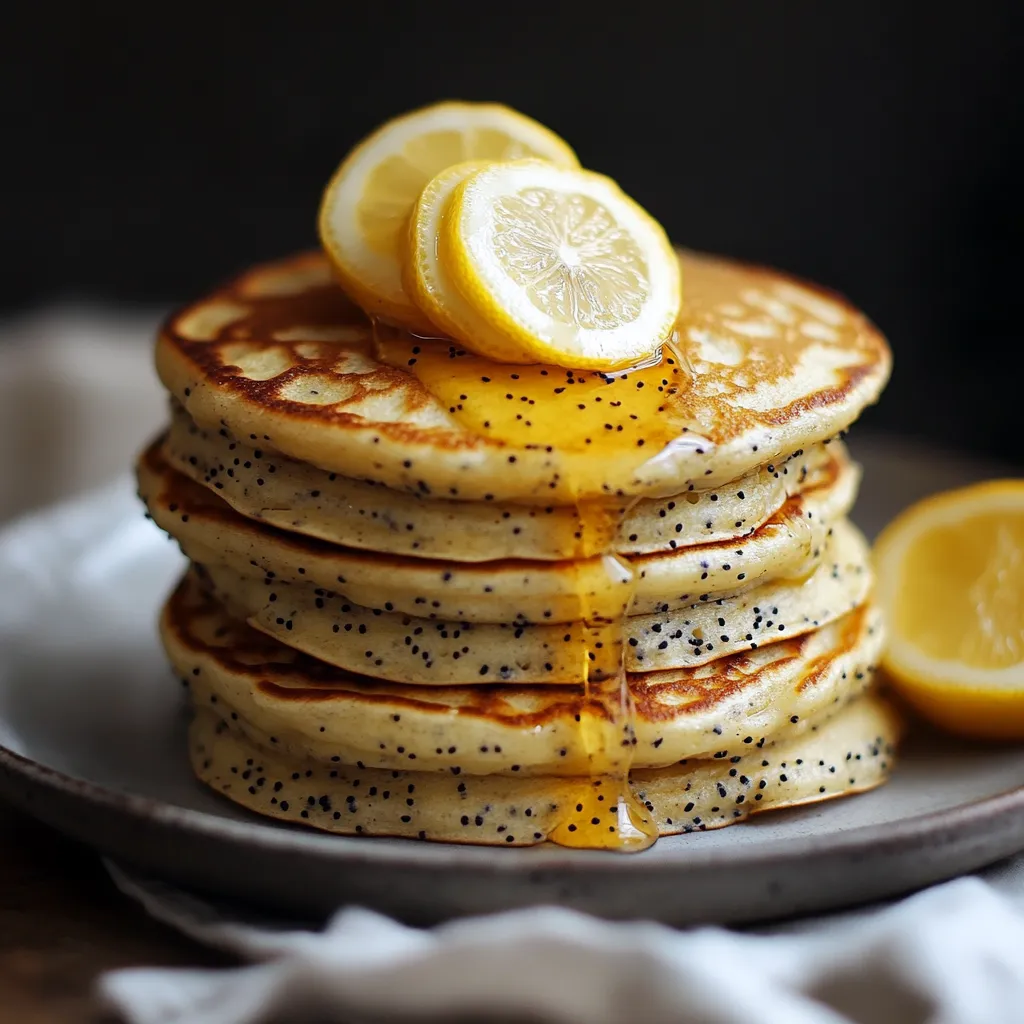 Easy Lemon Poppy Seed Pancakes