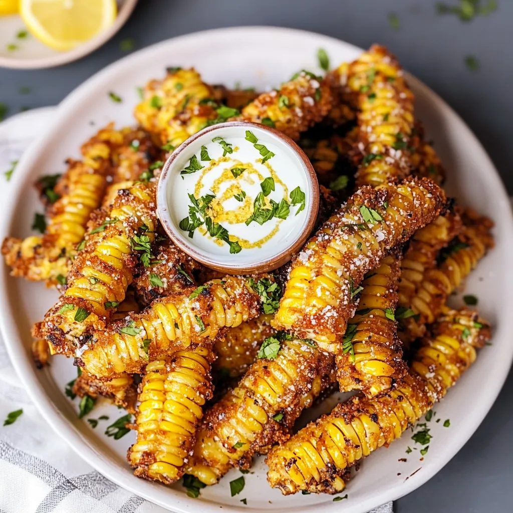 Air Fryer Corn Ribs