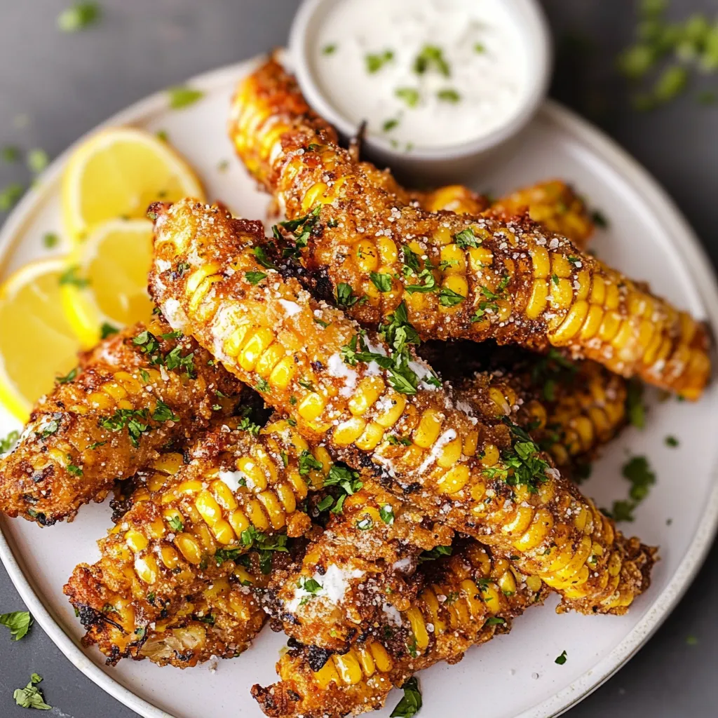 Yummy Air Fryer Corn Ribs