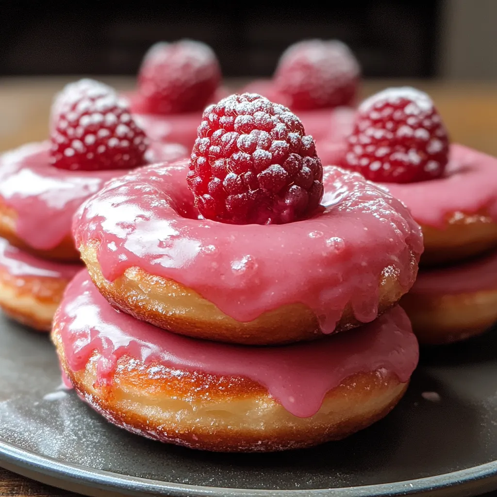 Easy Baked Raspberry Donuts