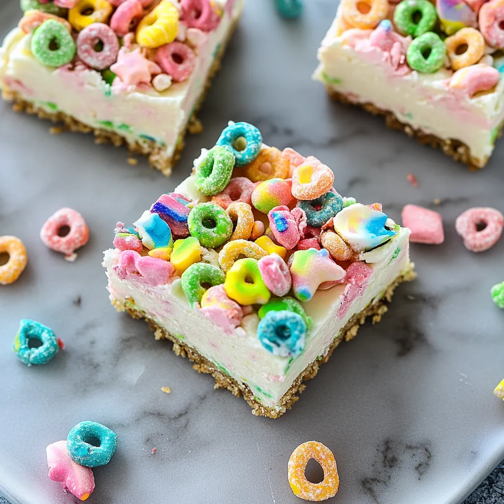 No Bake Lucky Charms Bars