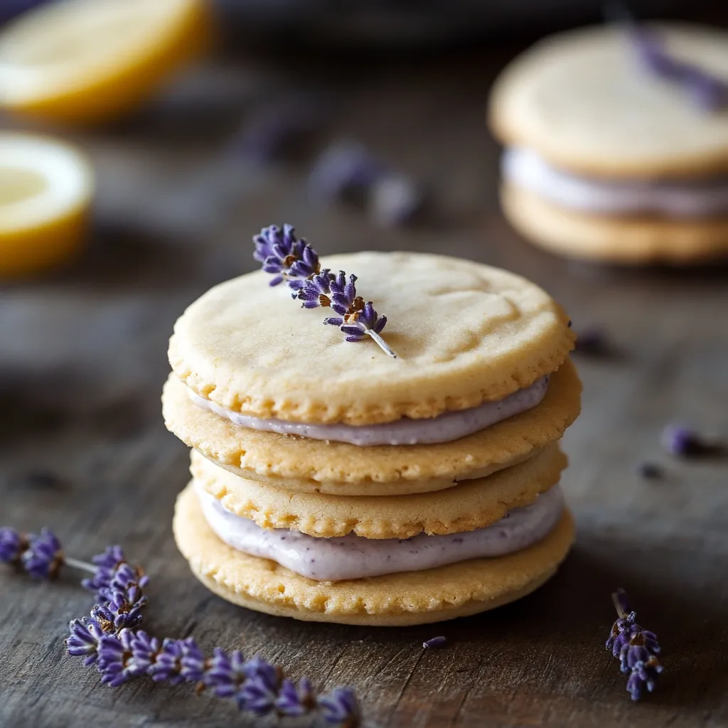 Lemon Lavender Sandwich Cookies