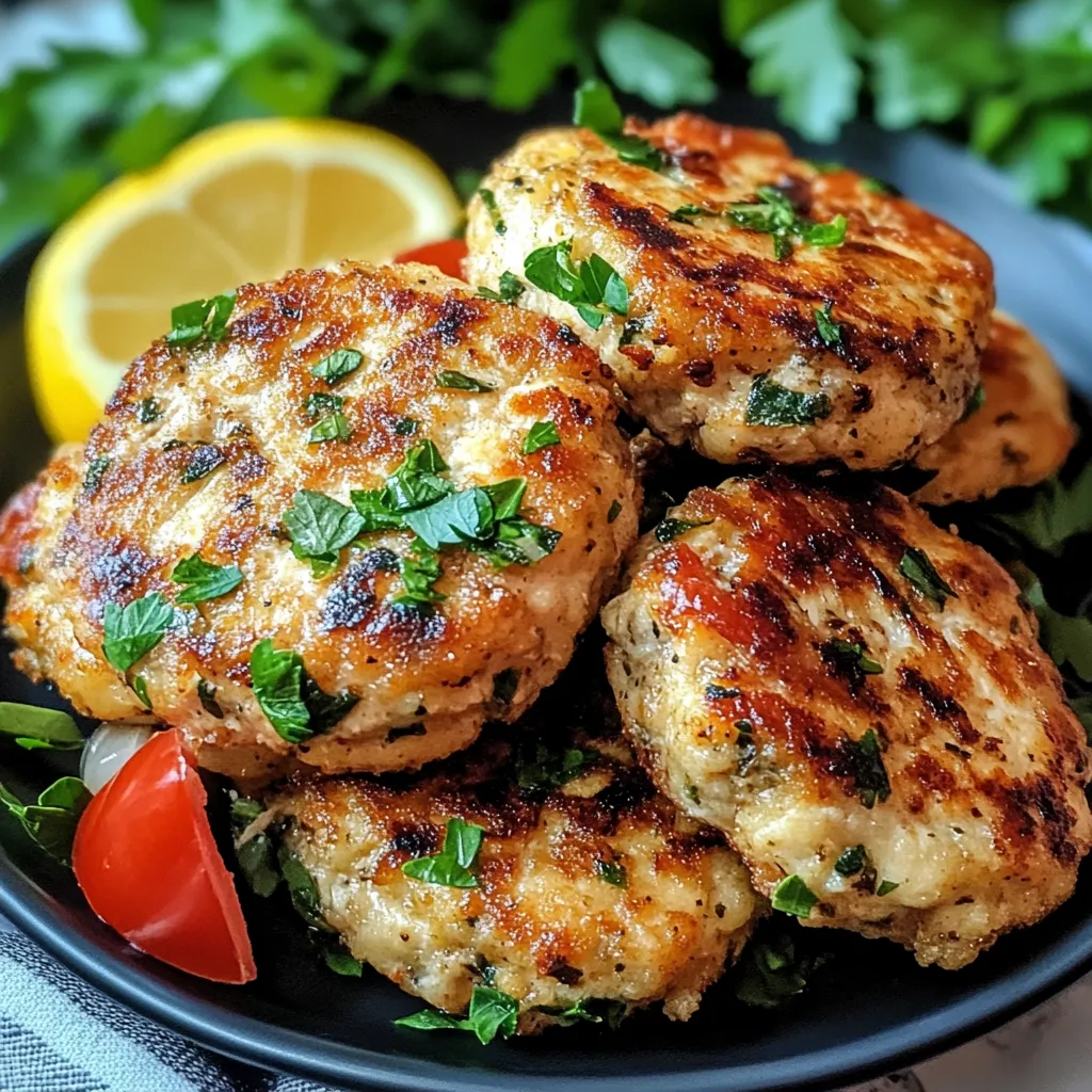 A plate of food with a lemon wedge on top.