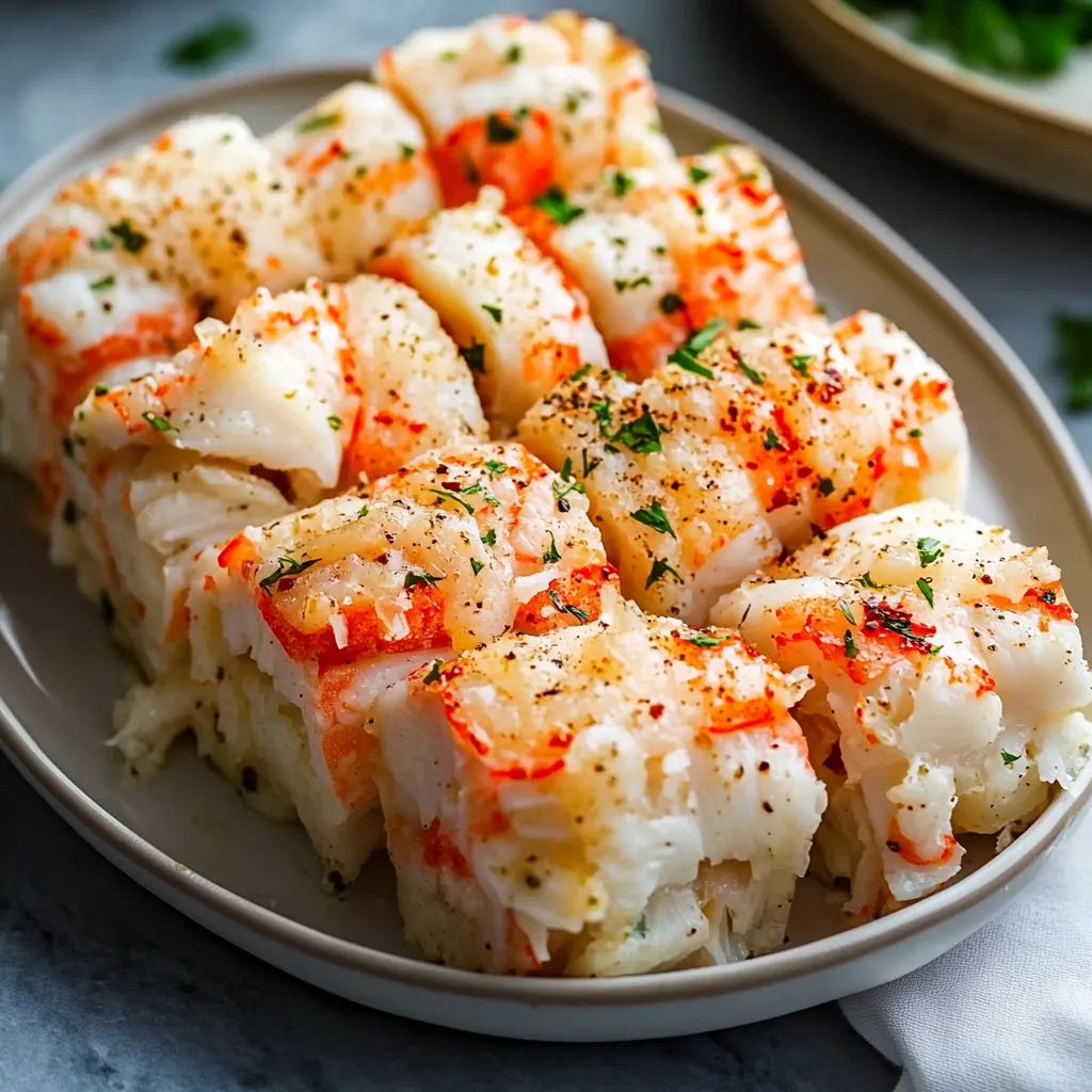 Crabs served with flavorful butter seasoning.