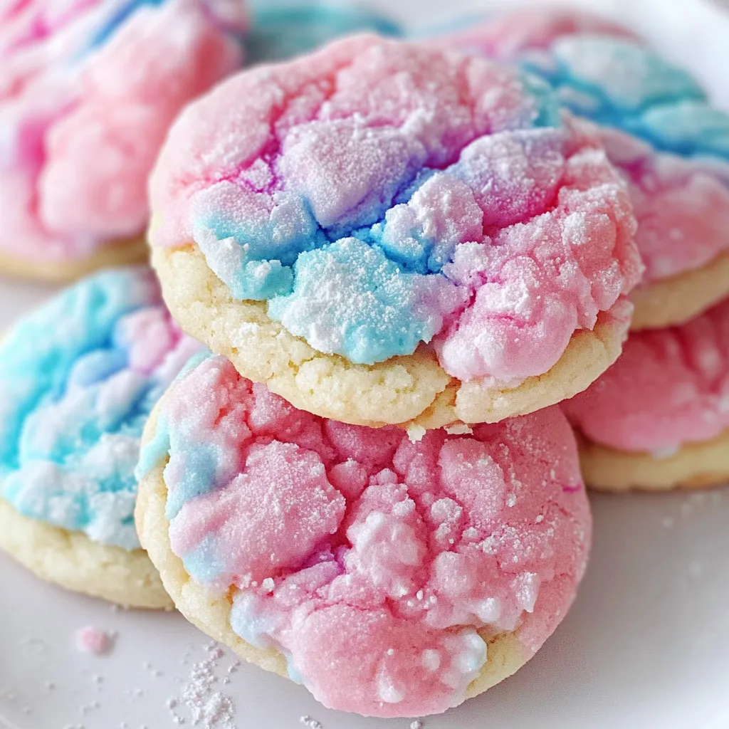 A plate of colorful cookies.