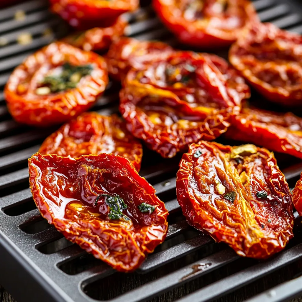 Tomatoes on a grill.