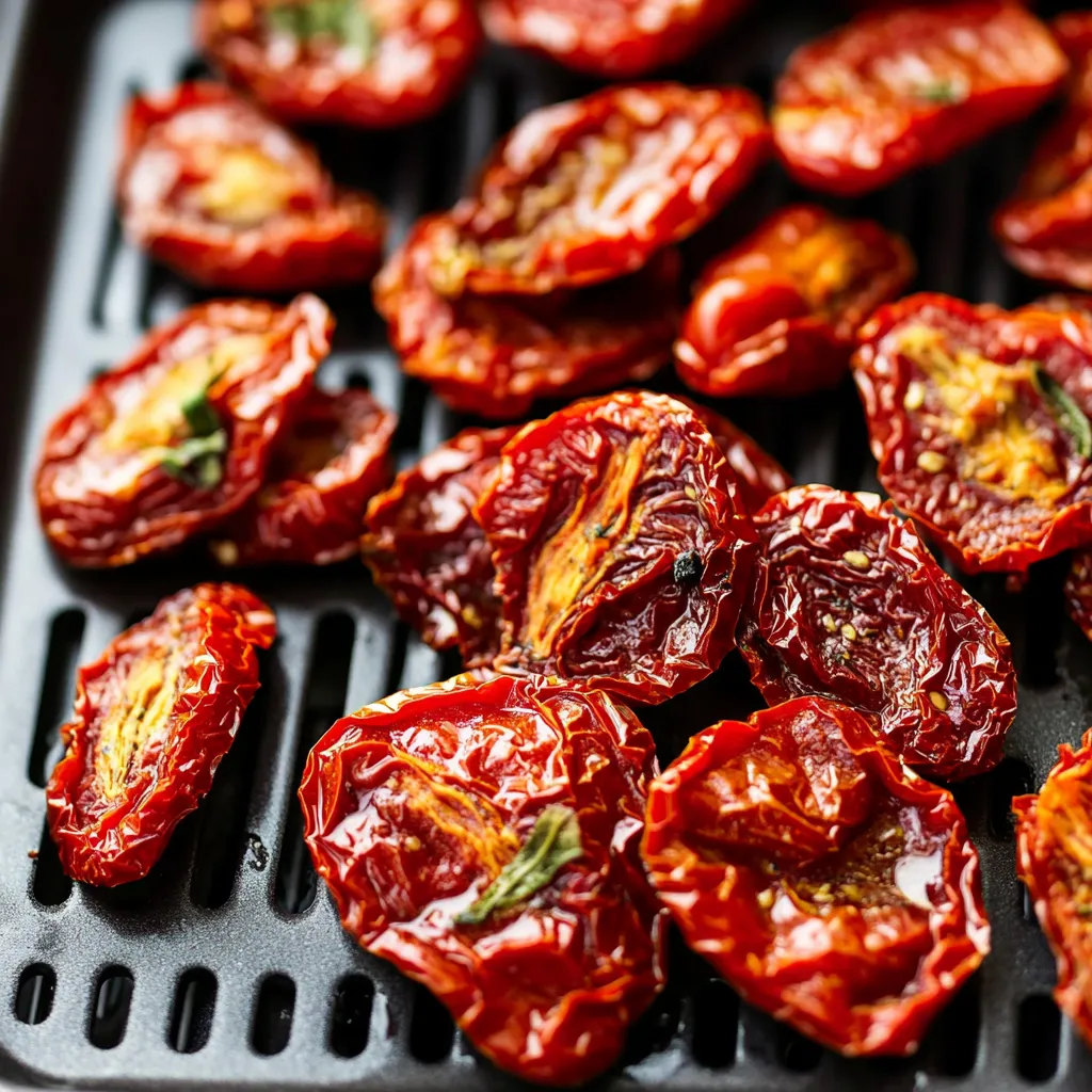 A tray of sliced tomatoes on a grill.