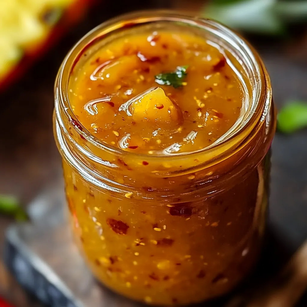 A jar of sauce with a wooden spoon in it.