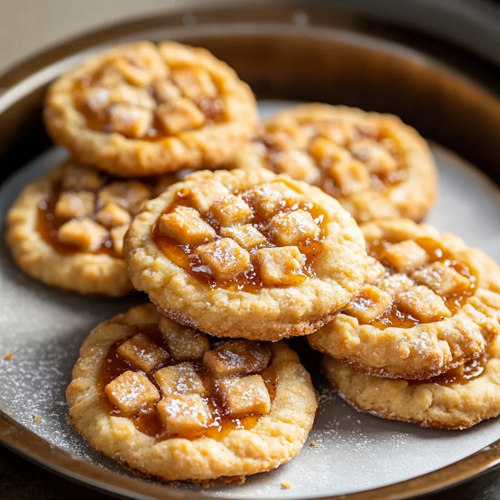 A plate of cookies with a glaze.