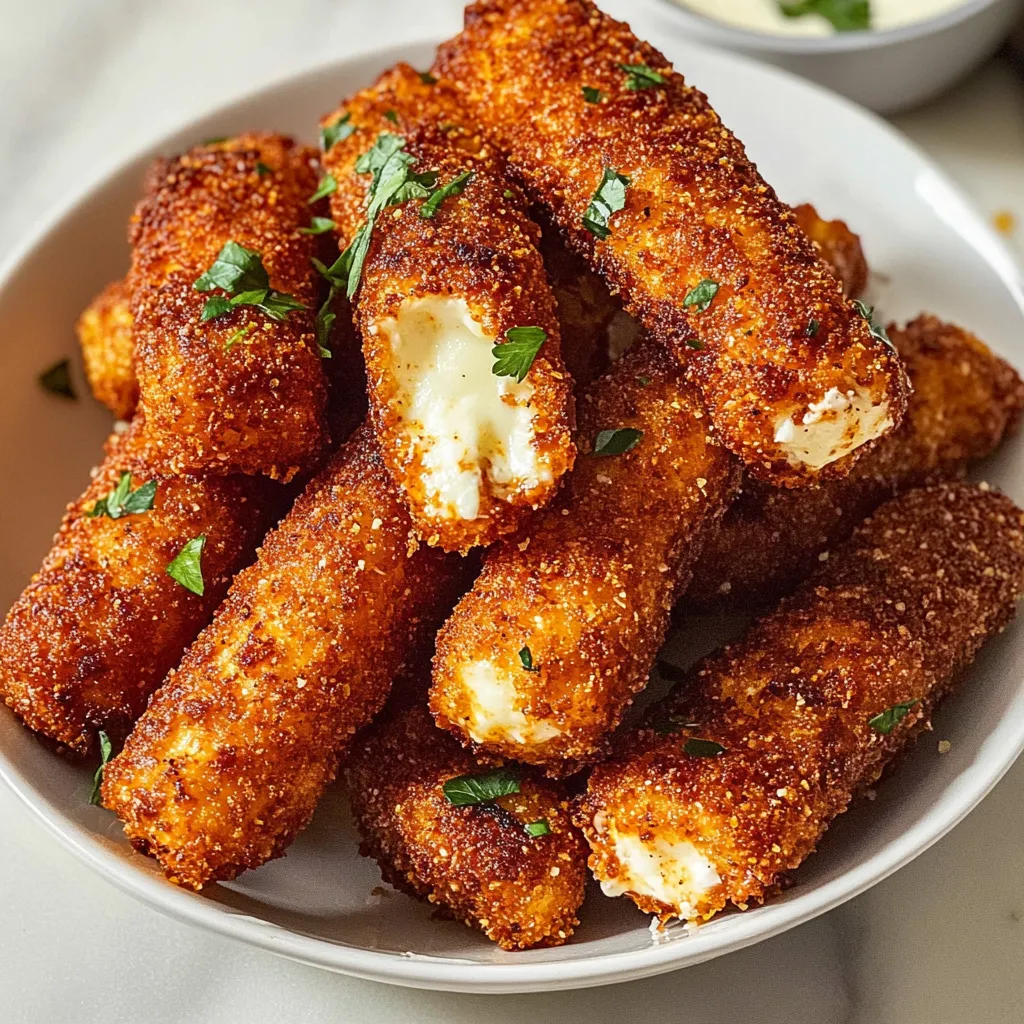 A bowl of cheese sticks.