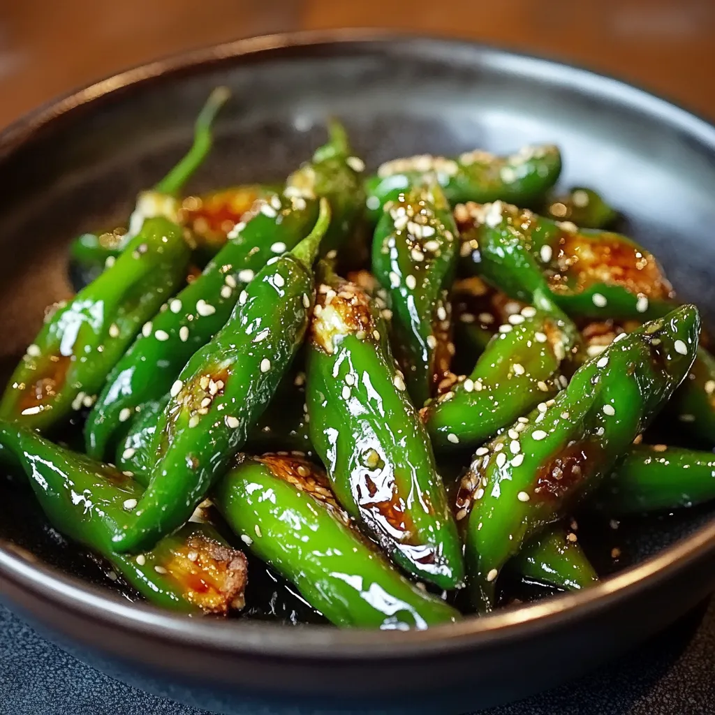 A bowl of green peppers with seasoning.