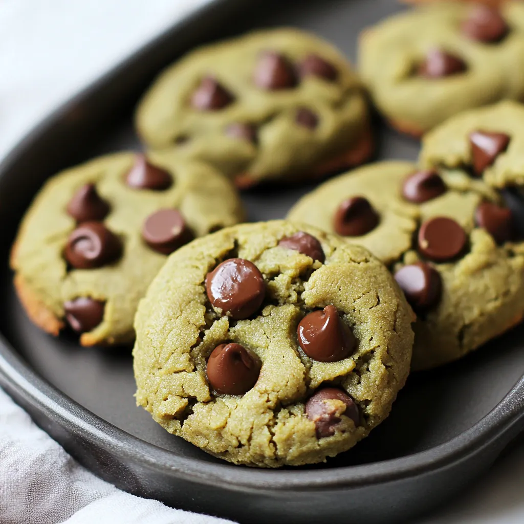 A pan of chocolate chip cookies.