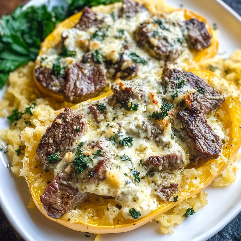 A plate of food with a yellow squash and meat.