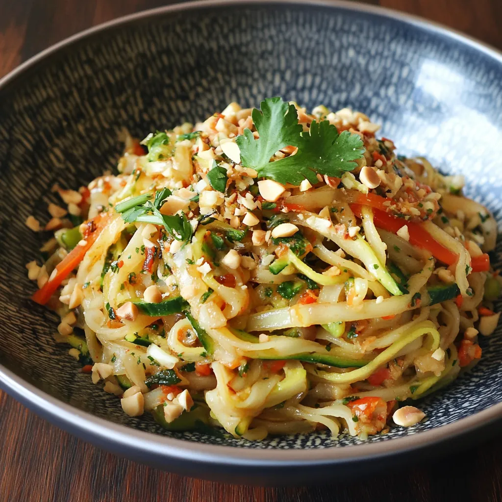 A colorful bowl of veggie-packed noodles.