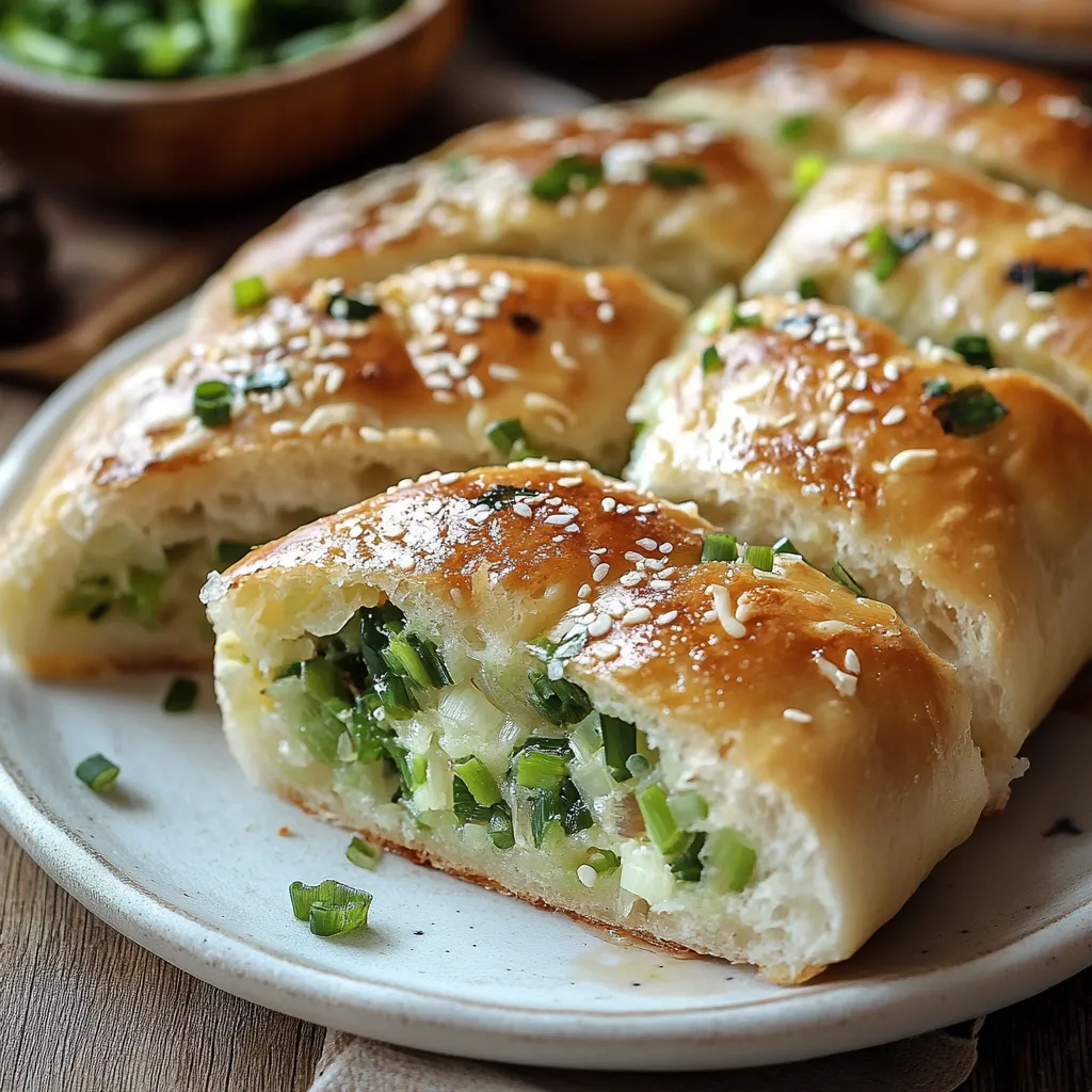 A plate of food with a green vegetable on top.