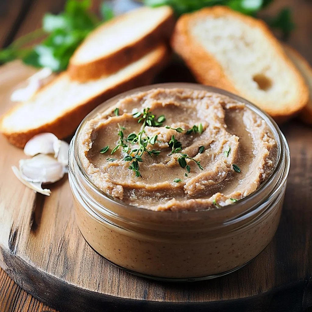 A jar of hummus with a spoon in it.