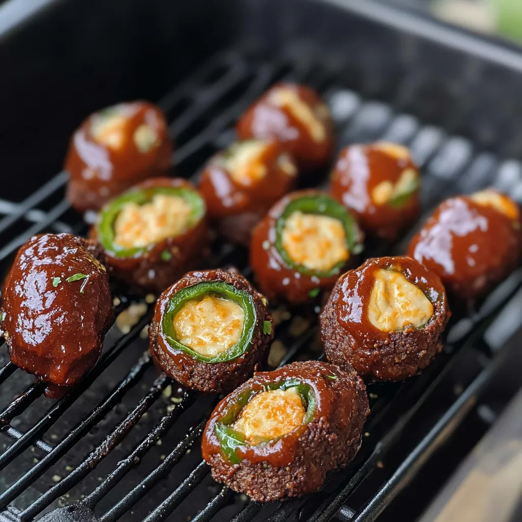A grilled food item with a green pepper and cheese.
