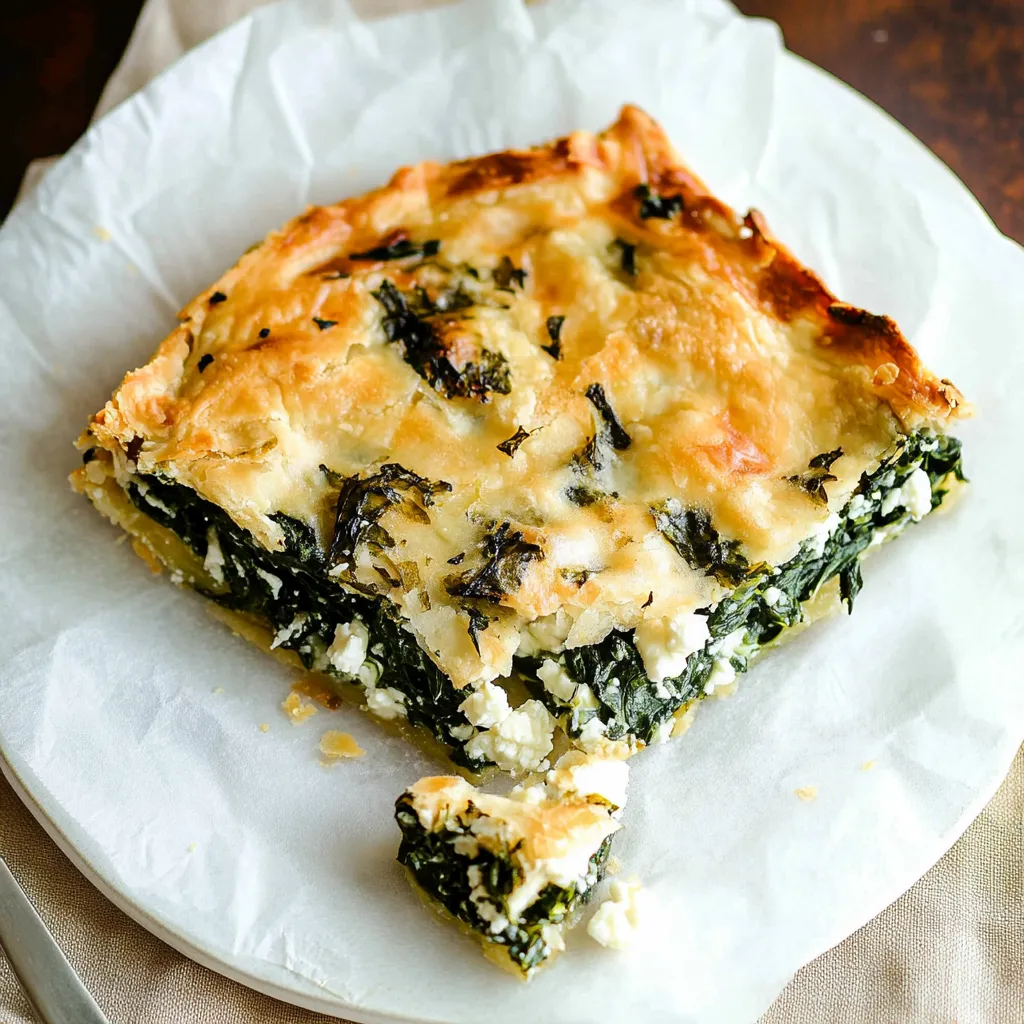 A slice of broccoli quiche on a plate.